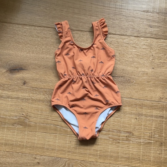 Zara Umbrella Print Swimsuit - Size 3/4 years - Picture 2 of 8